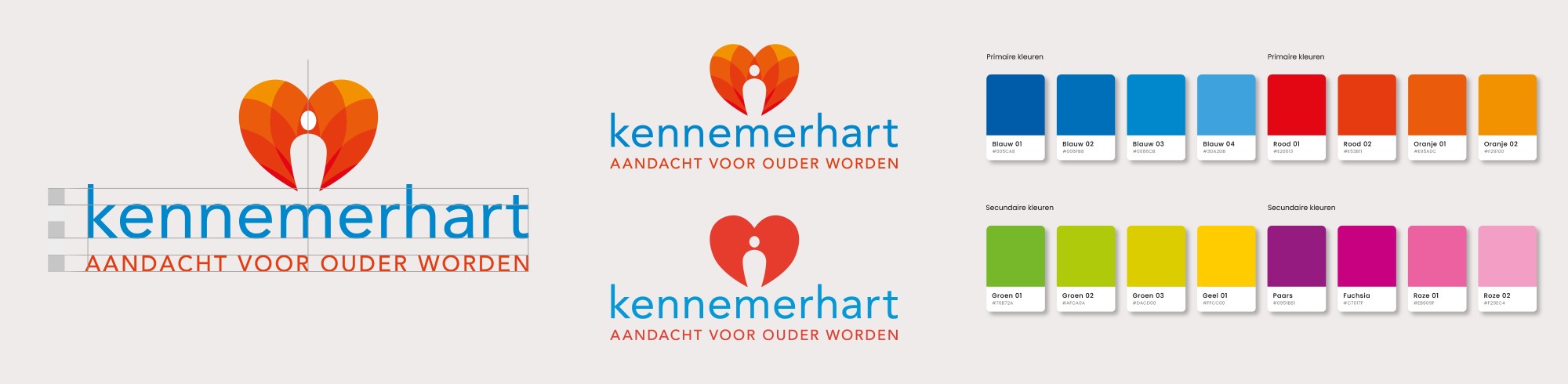 Kennemerhart merkidentiteit logo kleurenpalet