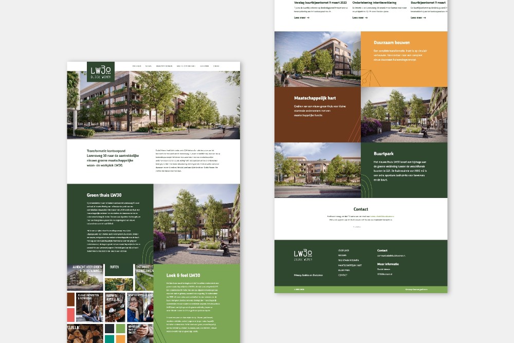 Dudok Wonen LW30 Huisstijl Webdesign