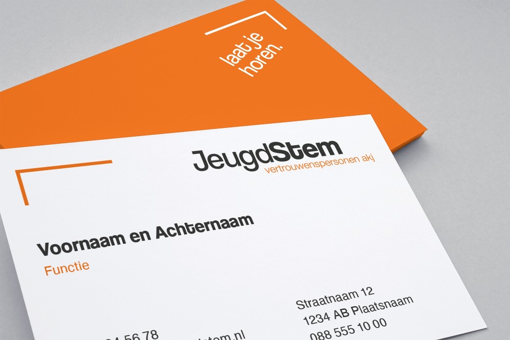 Jeugdstem Branding Visitekaartje