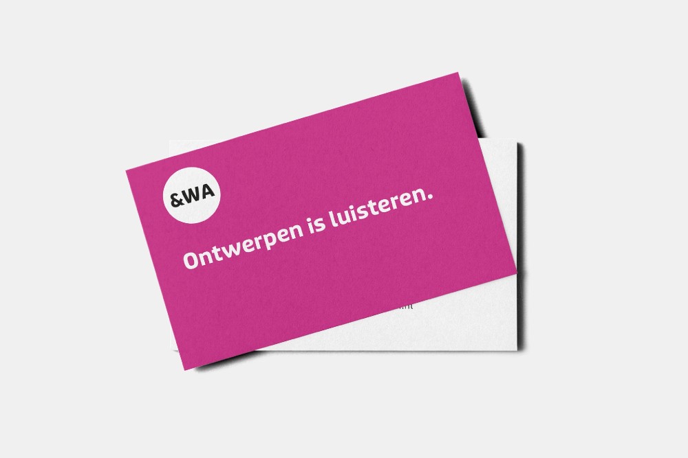 &WA Architecten Rebranding Visitekaartje