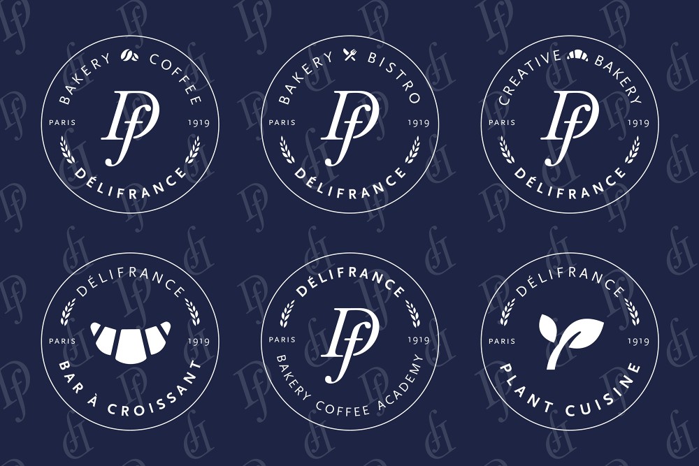 Delifrance International Retail Branding Logo Seals