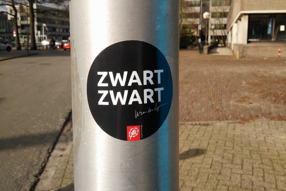 Kamp Amersfoort Huisstijl Campagne Zwart Zwart Sticker