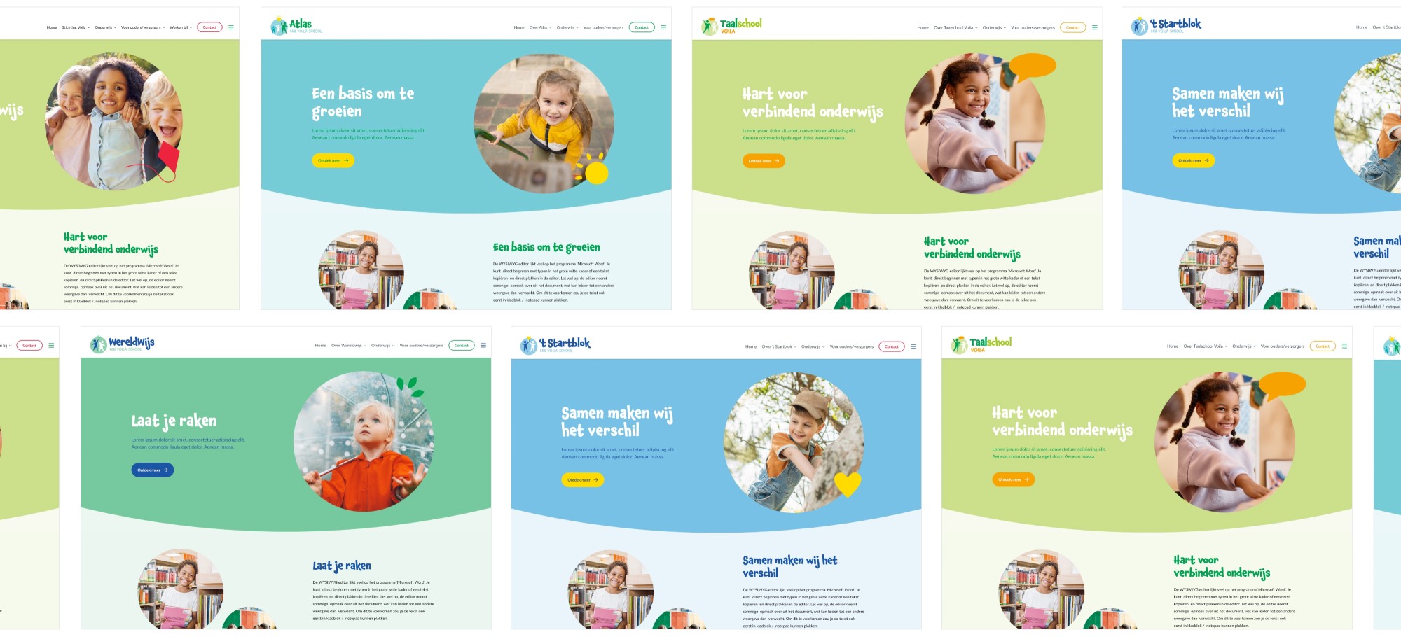 Voila Ontwikkeling merkenfamilie Website