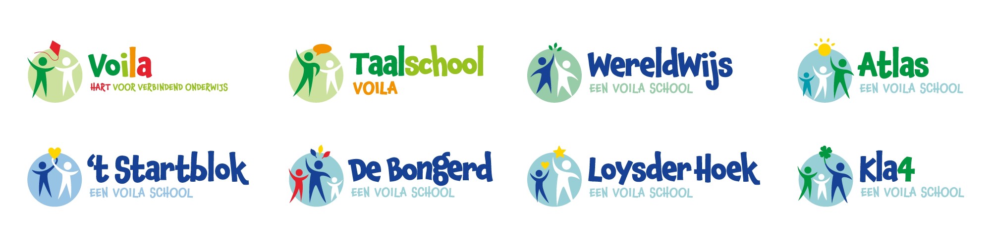 Voila Ontwikkeling merkenfamilie Logo