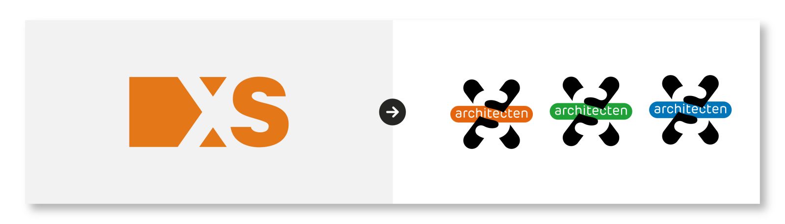 Concreet amersfoort rebranding logo merkidentiteit XS Architecten Concreet amersfoort rebranding logo merkidentiteit XS Architecten
